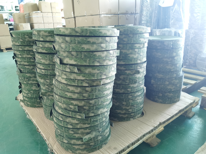 Shipment of a-tacs-fg camouflage webbing